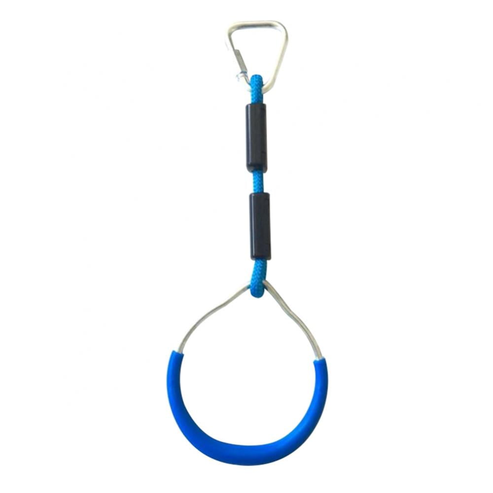 Ninja Rings Adjustable and Durable Backyard Outdoor Gymnastic Rings Monkey Ring Swing Bar Rings Climbing Ring and Obstacle Course Rings for Swing Set Accessories 