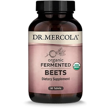 Dr. Mercola Organic Fermented Beets  30 Servings (60 Capsules)  Dietary Supplement  Essential Nutrients for Overall Health  USDA Organic  Non-GMO