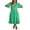 Green, variant on Michellecmm Women's Summer Solid Color Short Sleeve V Neck Pleated Dress