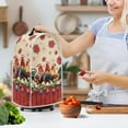 thumbnail image 3 of Yuyamidu Xmas Chicken Blender Cover Compatible with Stand Mixer Coffee Maker Juicer Poinsettia Kitchen Appliance Dust Cover Christmas Blender Coffee Juicer Maker Organzier Bag, 3 of 6