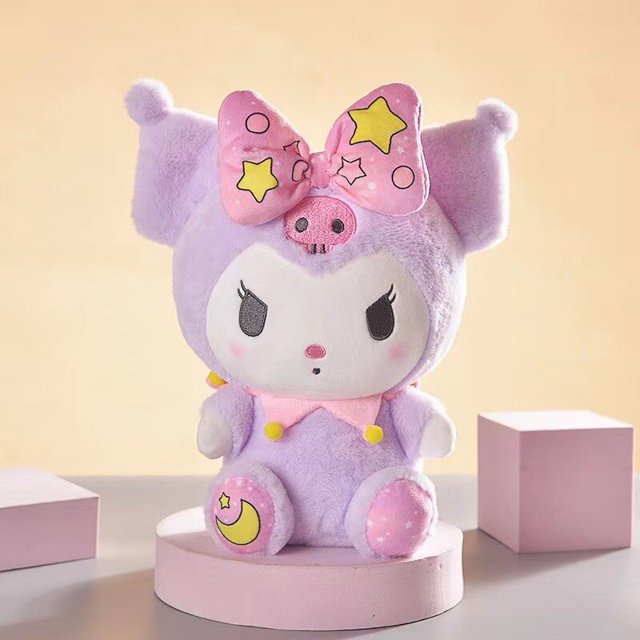 Almohada de dibujos animados Sanrio Kawali Kuromi KT My Melody Cinnamoroll, juguetes de peluche suaves para niños, regalo de cumpleaños y Navidad, 25cm