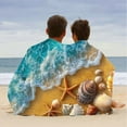 thumbnail image 4 of ZhuoLiL Beach Towels Clearance Kids 150x75cm Benthos Print Warm Blanket Pet Blanket Children Shawl Beach Towel Gifts For Family And Friend, 4 of 8