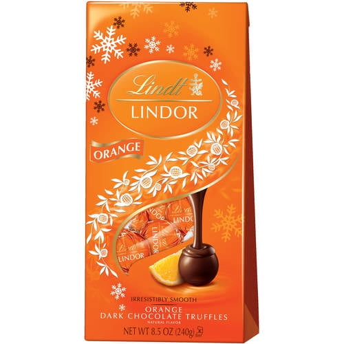 Lindt Lindor Holiday Orange Dark Chocolate Truffles, 8.5 Oz. Walmart