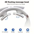 thumbnail image 2 of Hot Compress Pulse Kneading Neck Massager Deep Tissue Pain Relieve Fatigue 4 Massage Heads Neck Massager Electric Massager - White, 2 of 4