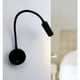 thumbnail image 1 of Lámpara de lectura LED para mesilla de noche, 3 W, flexible, cisne, luz de lectura LED, luz de pared negra, luz de lectura LED con interruptor, blanco cálido, 3000 K, moderna, 1 of 4