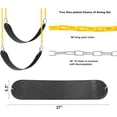 thumbnail image 4 of Juego de columpios ABUSA, soportes resistentes, 2 asientos giratorios y 4 perchas, 4 of 8