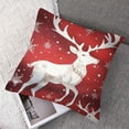 thumbnail image 7 of BANET  Throw Pillow Covers,Set of 2 Pillowcase Decor for Couch Sofa Bedroom Car Living Room,Christmas Reindeer and Star Icons  22x22in, 7 of 7