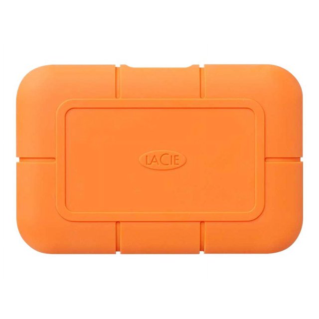 LaCie Rugged SSD STHR4000800 - SSD - Crypté - 4 To - Externe (portable) - USB 3.2 Gen 2 / Thunderbolt 3 (Connecteur USB-C) - Disque Auto-Cryptant (SED) - avec Récupération de Données Seagate Rescue