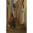 thumbnail image 2 of Rubens Santoro 13x18 Black Ornate Wood Framed Double Matted Museum Art Print Titled - The Side Streets, 2 of 5
