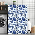 thumbnail image 3 of Peel and Stick Wallpaper Canvas Contact Paper Cute nautical doodle seamless Underwater sea creatures white Blue tile Self Adhesive and Removable 24in x 118in, 3 of 8