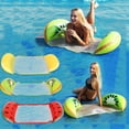 thumbnail image 3 of Hamaca de agua flotante en forma de fruta, colchón de aire plegable, Hammcok de agua portátil, tumbona ergonómica, cama de piscina, 3 of 4