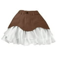 thumbnail image 4 of Women's Flared Layered Ruffle Hem High Waist Skirt Casual Party Mini Skirt With Asymmetric Design For Daily Wear And Night Out, 4 of 4