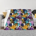 thumbnail image 1 of Fotbe Retro Panther Manta de Franela con Estampado, Manta Ultrasuave para Cama, Sofá, Auto, Hipoalergénica y Antibolitas-80"x60", 1 of 6