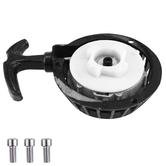 Aluminum Alloy Easy Recoil Pull Start Starter for 47cc 49cc Mini Moto Chopper ATV Quad Dirt Pocket Bike Scooter 2 Stroke, Black