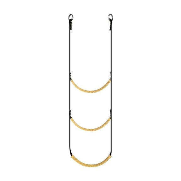 Heavy Duty Rope Ladder for Outdoor Play, Climbing and Treehouse Adventures Durable Wooden Rungs and Secure Hooks