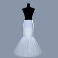 thumbnail image 2 of White1-Hoop Sirène Trompette Mariée Longue Robe de Mariée Robe de Bal Jupon Crinoline 110 cm, 2 of 8