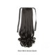 thumbnail image 3 of Peluca de cola de caballo Minnieouse fibra de alta temperatura rizado Artificial resistente al calor Marrón negro corto 38 cm, 3 of 6