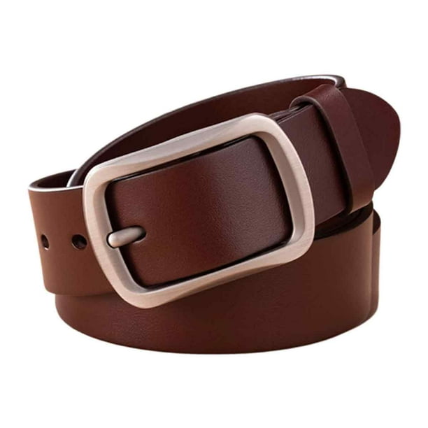 Cinturones vaqueros de moda casual para hombres con cinturón suave de una sola hebilla