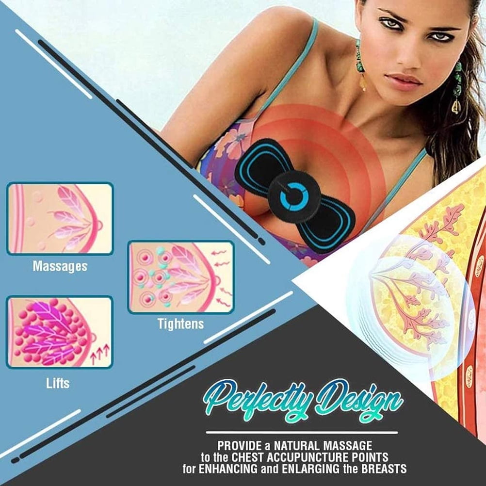 FitBest Electric Breast Massage Pad Frequency Vibration Massager