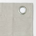 thumbnail image 5 of Archaeo Linen Blend Blackout Grommet Top Curtain, 52"x95", Pearl, 5 of 8