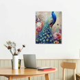 thumbnail image 5 of FCXZI Peacock  Indoor art wall decoration home is suitable for living room, bedroom, office, dining room, club decoration, can hang canvas hanging paintings 16x20in, 5 of 5
