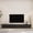 Black + MDF, variant on 98.4‘’ Modern TV Stand with LED Lights , Entertainment Center Wooden TV Stand, TV Stand Desk Media Cabinet with Storage for Living Room Bedroom