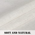thumbnail image 6 of PrimeBeau Natural Linen Blended Tab Top Curtains Privacy Added Semi Sheer Window Curtain Drapes Textured Flax Curtains(52" W x 96" L, Natural), 6 of 6