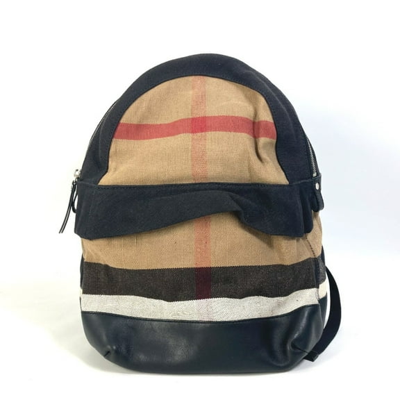 Pre-Owned Burberry 3958527 Backpack Bag Backpack Beige Black (Good)