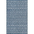 thumbnail image 2 of Unique Loom Trellis Collection Tribal Geometric Transitional Indoor and Outdoor Flatweave Area Rug, 5' x 8', Blue/Ivory, 2 of 2