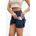 thumbnail image 3 of Pinspark Women's Athletic Tennis Skort Quick Dry High Waisted Golf Skirt with Built-in Shorts and 2 Pockets for Pickleball Workout Running, 3 of 7