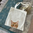 thumbnail image 7 of WIRESTER 14.17 x 12.2 inches Cotton Tote Bag Reusable Grocery Shopping Cloth Bags - Animal Orange Tabby Kitten Cat, 7 of 7