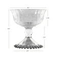 Koyal Wholesale 4.5Inch Antique Gold Glass Compote Bowl Pedestal