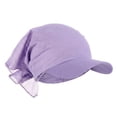 thumbnail image 3 of Pañuelo tipo bandana para mujer, gorro, cubierta para la cabeza a la moda, bufanda para ciclismo, fiestas y actividades al aire libre. Morado claro, 3 of 9