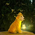 thumbnail image 6 of MOQIN Garden Dog Statues, Adorable Resin Dog Figurines with Hat and Solar LED Lights, Puppy Decorations Outdoor Solar Light for Yard Patio Lawn Porch, Ornament Gift, 6 of 8