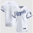 thumbnail image 1 of Camiseta clásica de béisbol blanca de local de los Kansas City Royals, con número de estrella bordado.-M, 1 of 2