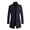 Navy-A, variant on IYTR Mens Woolen Coat Long Sleeve Jacket Zipper Lapel Fashion Woolen Overcoat Jacket with Pocket Solid Color Gray L