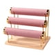 thumbnail image 5 of Soporte para pulseras, organizador de almacenamiento de joyas, decoración elegante, estante de joyería extraíble, Rosa, 5 of 9