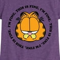 thumbnail image 3 of Garfield - I'm Fine This Is Fine - Toddler & Youth Girls Short Sleeve Graphic T-Shirt, 3 of 5
