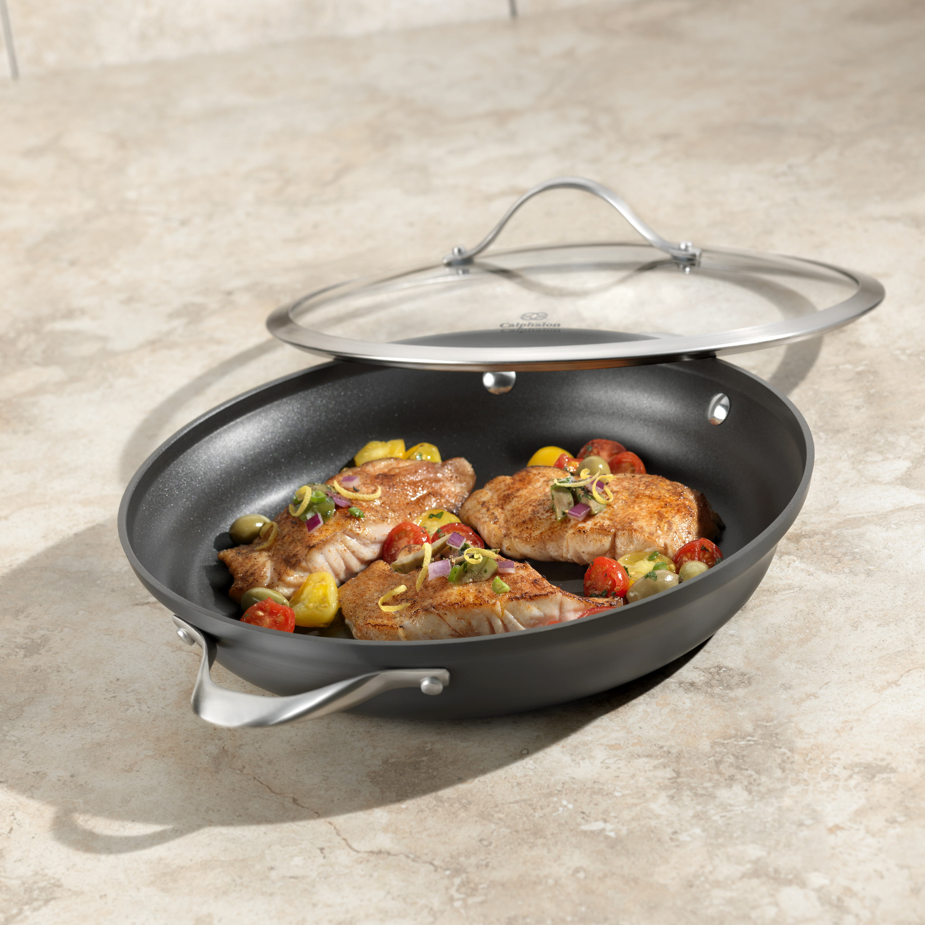 Calphalon Signature Nonstick 12-Inch Everyday Pan with Cover 