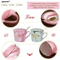 thumbnail image 7 of MMTX Mr and Mrs Couples Coffee Mugs - Wedding Gift for Bride and Groom - Gifts for Bridal Shower Engagement Wedding and Married Couples Anniversary - 13 oz Ceramic Marble Cups with Angel Keychain, 7 of 7