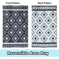 thumbnail image 2 of SAYFUT Patio Mat Outdoor Rug Patio Deck RV Reversible Area Rug Camping Floor Mat, 2 of 8