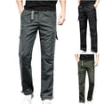 thumbnail image 1 of Styesk Pantalons pour Hommes Pantalons Cargo Slim Droits Décontractés Sports de Plein Air, 1 of 7