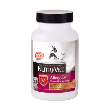 Nutri Supplement - Nutri-Vet Allerg-Eze Supports Respiratory & Skin Health Dog Supplement, 60 Ct
