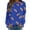 Blue, variant on Sweatshirt for Women Sequin Football Rugby Graphic Print Sunday Casual Long Sleeve Crewneck 2025 Fall Pullover Fall Sweatshirts