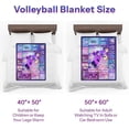 thumbnail image 7 of Volleyball Gifts for Teen Girls, Volleyball Stuff Volleyball Blanket for Girls, Gifts for Volleyball Lovers, Volleyball Blanket Birthday Gifts for Girls Christmas, Holiday, Thanksgiving Gift, 7 of 7