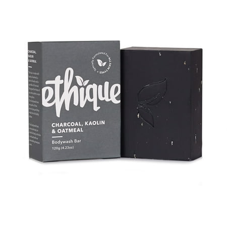 Ethique Charcoal, Kaolin & Oatmeal Bodywash Bar 4.23 oz - (Pack of 3)