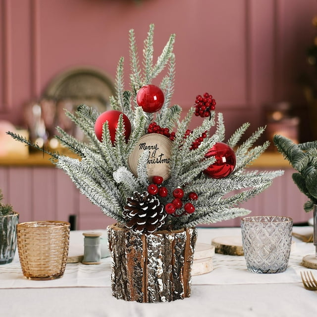 Árbol de Navidad de mesa BLESIY Decoración navideña 35 cm