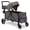 Grey/Olive Green, variant on Jeep Sport All-Terrain Stroller Wagon by Delta Children - Includes Canopy, Parent Organizer, Adjustable Handlebar, Snack Tray & Cup Holders, Grey/Blue Moon