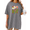 2-Grey, variant on COZYMY Women's Vibrant Wildflower Graphic Short Sleeve Shirt Soft Cotton Black Crewneck Summer Tee