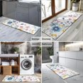 thumbnail image 2 of Pioneer Flower Floral Print Pattern Kitchen Rug Mat,Kitchen Runner Rugs Non Skid Washable,Decorative Kitchen Floor Mats for Kitchen,Sink,Laundry,17"X47", 2 of 5